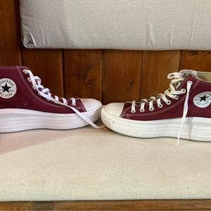 Converse platform high top sneaker